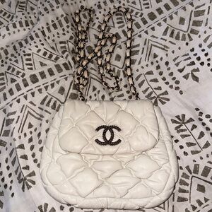 White Chanel bag